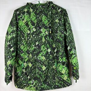C9 Champion 3-in-1 Discovery Map winter jacket in a green geometric pattern L Y